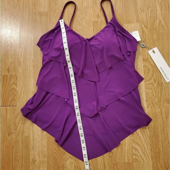 Magicsuit Rita Tiered Slimming Tankini Top sz 10 - Picture 9 of 13